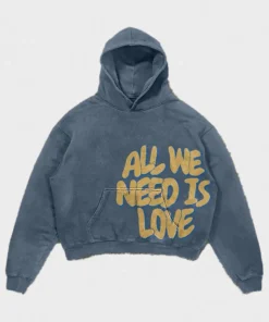 All We Need Is Love Oversized Pullover Hoodie