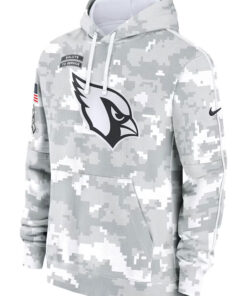 Men's Arizona Cardinals Salute To Service Camo 2024 Hoodie