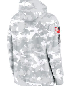 Atlanta Falcons Salute To Service Camo 2024 Pullover Hoodie