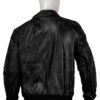 Black Bomber Real Sheepskin Leather Jacket