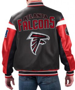Men’s G-III Sports by Carl Banks Black Atlanta Falcons Full-Zip Varsity Jacket