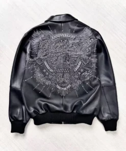 American Legend Anniversary Edition 46 Pelle Pelle Black Leather Jacket